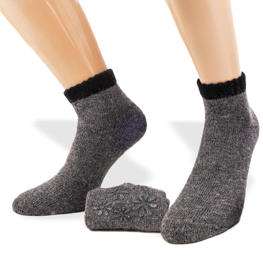 2 Paia - Calze da donna con antiscivolo - Collezione Pasini Fashion HOME ANGORA - morbide e calde, coccolose (39-42)